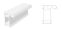 80 mm Double Seal Frame Profile 