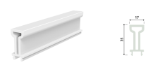 Zenia Sliding System Rail Passing The Upper Side Profile