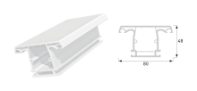 Sliding Mullion Profile (70mm)